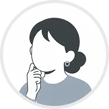 悩む女性のイラスト