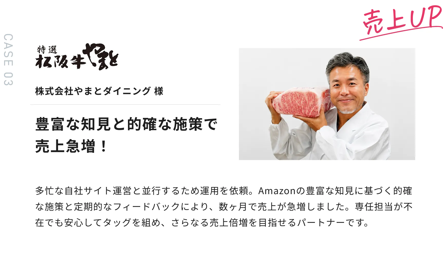 株式会社やまとダイニング様 豊富な知見と的確な施策で売上急増！