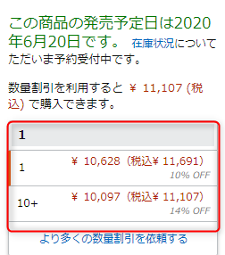 アマゾン 価格 税込み表示