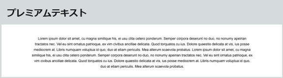 プレミアムテキスト