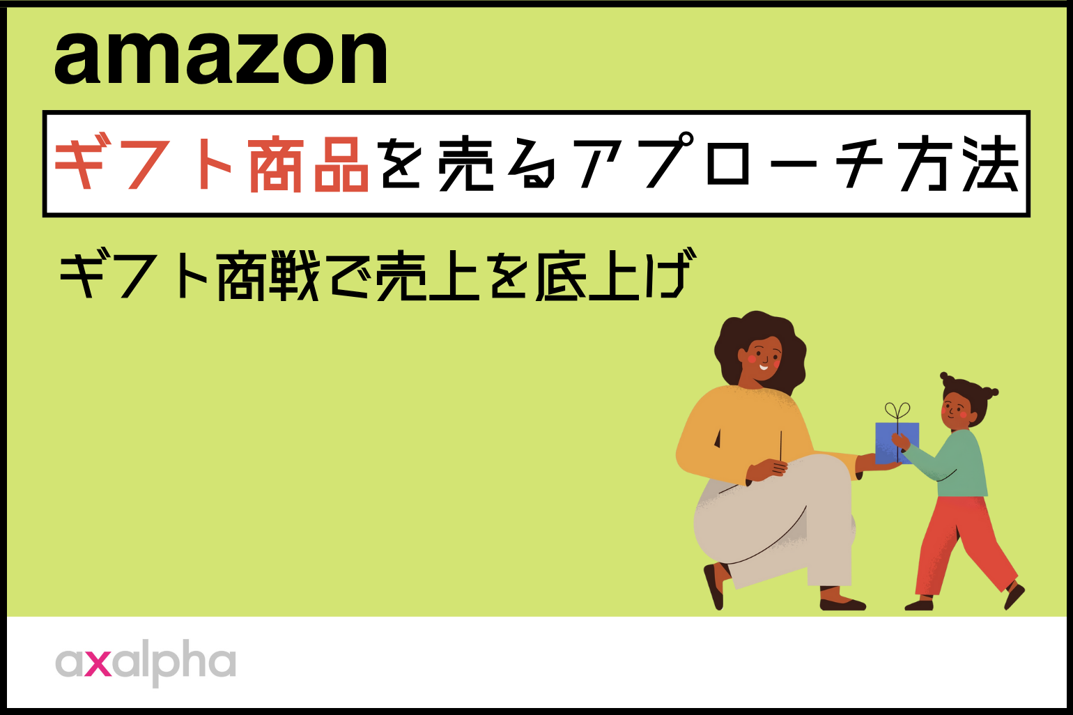 【簡単解説】Amazonでギフト商品を売るアプローチ方法｜ギフト商戦で売上を底上げ_Amazon専門コンサル運用代行のアグザルファ