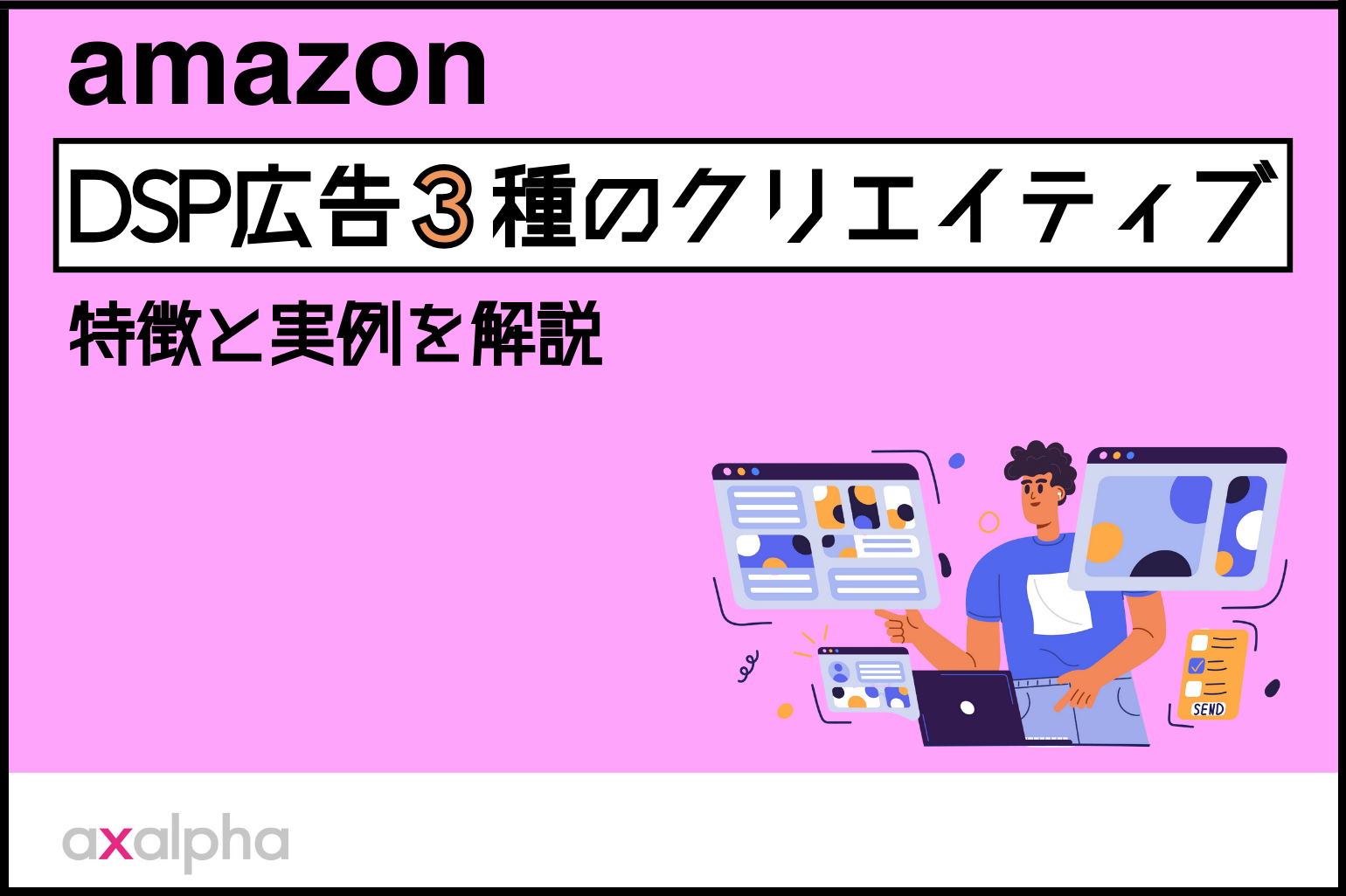 【AmazonDSP広告】3種のクリエイティブの特徴と実例を解説_Amazon専門コンサル運用代行のアグザルファ